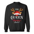 Queen Christmas Deer Pjs Xmas Family Matching Sweatshirt
