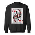 Queen Of Hearts Valentines Day Cool V-Day Couple Matching Sweatshirt