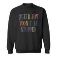 Queer Joy Won't Be Stopped Queer Pride Non Binary Lgbtq Tank Sweatshirt