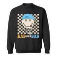 Rad Like Dad Hippie Face Check Dad Son Daughter Father's Day Sweatshirt