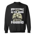 Rad Underschatz Niemal Eine Alten Mann Auf Einem Fahrrad Sweatshirt