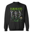 Radiate Luck Skeleton Radiology St Patrick's Day Rad Tech Sweatshirt
