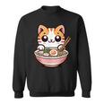 Ramen Cat Kawaii Anime Cat Ramen Lover Sweet Sweatshirt