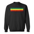 Rasta Flag Colors Stripe Reggae Jamaican Vintage Sweatshirt