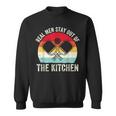 Real Stay Out Of The Kitchen Pickleball Player Vintage Sweatshirt