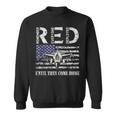 Red Friday Military Air Force Usaf Us Flag Veteran Sweatshirt