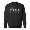 Red Friday Military Patriotic Pray For Our Troops Deployed Sweatshirt