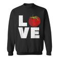 Red Tomato Gardener I Love Gardening I Tomato Sweatshirt