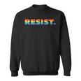 Resist Fight Hate & Support Lgbt Equality For All Sweatshirt