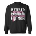 Retired Cat Pensioner Retire Retirement Sweatshirt