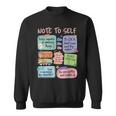Retro Note To Self School Counselor Mental Health Sweatshirt