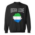 Retro Sierra Leone Flag Vintage Throwback Sport Sweatshirt