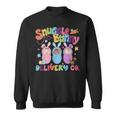 Retro Snuggle Bunny Delivery Easter Labor And Delivery Nurse Sweatshirt