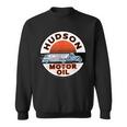 Retro Vintage Gas Station Hudson Motor Oil Car Bikes Garage Sweatshirt