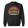 Retro Vintage King Gold Crown Birthday Sweatshirt