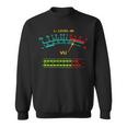 Retro Vu Meter Vintage Hi-Fi Audio Stereo Music Sound Sweatshirt