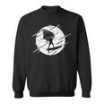 Retro Wing Foil Wing Surf Moon Surfer Foiler Sweatshirt