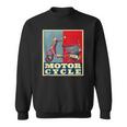 Retrointage Motorrad Herren Jungen Papa Biker Rider Bike Sweatshirt