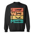 Retrointage Swimming For Swimmer Sweatshirt