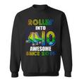 Roller Skating 10Th Birthday Boys Rollin 10 Awesome 2014 Sweatshirt