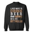 Rottweiler Dad Father's Day Rottie Dog Beer Sweatshirt