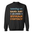 Running On Sand Art Sweatshirt