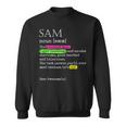 Sam Noun Greatest Handsome Good Hearted Man Sweatshirt
