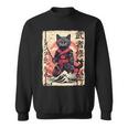 Samurai Cat Warrior Japanese Ninja Kitty Kawaii Sweatshirt