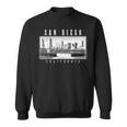 San Diego California Skyline Pride Black & White Vintage Sweatshirt