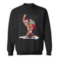 Santa Bigfoot Christmas Rock Style Sasquatch Believe Sweatshirt