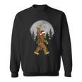 Santa Bigfoot Christmas Sasquatch Rock Roll Believe Pajamas Sweatshirt