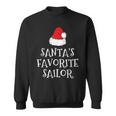 Santa's Favorite Sailor Christmas Hat Sailing Sweatshirt