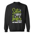 Sativa To Change The Things I Can Indica Cannabis Weed Leaf Sweatshirt