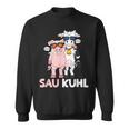 Sau Kuhl Word Game Cows Pig Sweatshirt