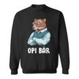 Schlauer Opi Bär Frisch Gebakener Opa German Sweatshirt