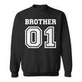 Schwarzes Sweatshirt Brother 01, Sportliches Design für Brüder