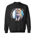 Scottish Fold Katzen Papa Cat Dad Daddy Haustier Freund Sweatshirt