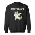Scout Leader Dabbing Unicorn Scouting Sweatshirt