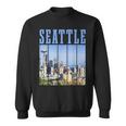Seattle Skyline Washington Vintage Pride Sweatshirt