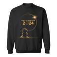 Shih Tzu Dog 04 08 24 Total Solar Eclipse 2024 Boys Girls Sweatshirt