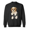 Shih Tzu Puppy In Pocket Sweatshirt