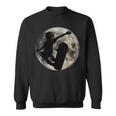 Skateboard Kick Flip Silhouet Fool Moon Skateboarder Sweatshirt