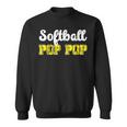 Softball Pop Pop Of A Softball Player Pop Pop Sweatshirt