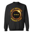 Solar Eclipse Best Birthday Ever Totality April 8 2024 Sweatshirt