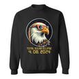 Solar Eclipsetwice In Lifetime 2024 Solar Eclipse Bald Eagle Sweatshirt