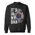 South Korea It's In My Dna South Korean Fingerprint Flag Sweatshirt