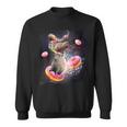 Space Capybara Riding Donut Galaxy Capybaras Sweatshirt