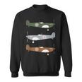 Spitfire Airplane Spitfire Aeroplane Vintage Spitfire Pilot Sweatshirt