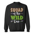 Squad Of The Wild One Zoo Animal 1St Birthday Safari Theme Sweatshirt