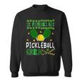 St Patrick's Day Pickleball Crew Equipment Player Team Sweatshirt